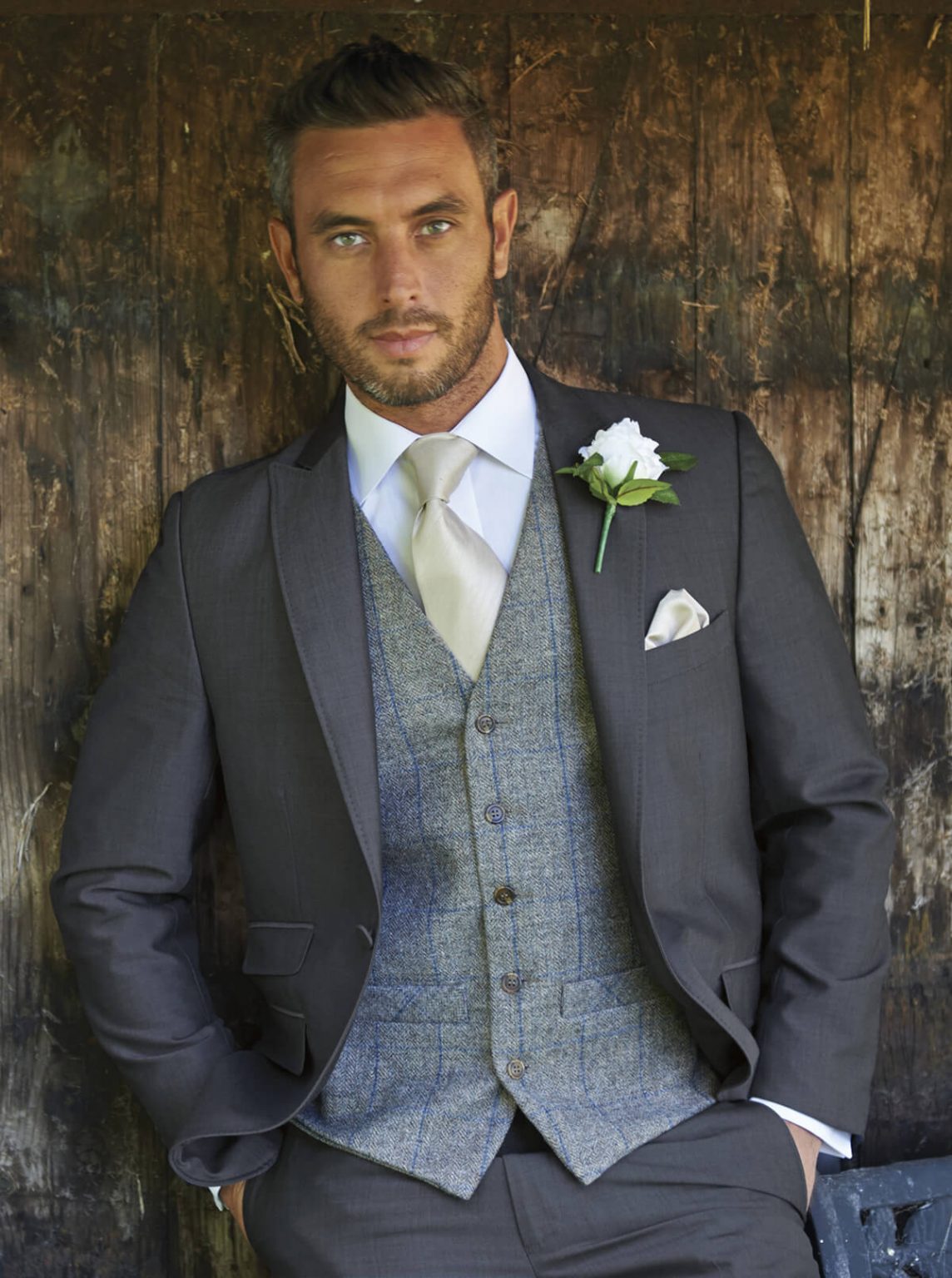 Tweed Wedding Suit Hire for Weddings - TDR Menswear Birmingham