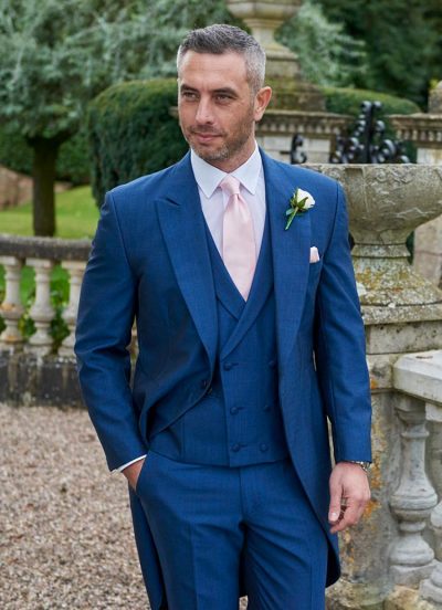 Lydbury, fabulous Royal Blue Tailcoat suit, a real classic with a modern edge perfect for any wedding.