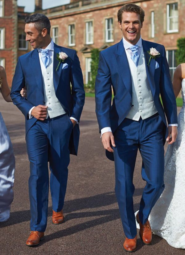 Lydbury, fabulous Royal Blue Tailcoat suit, a real classic with a modern edge perfect for any wedding.