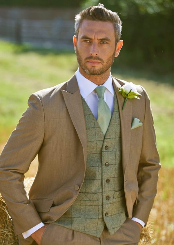 Tweed Wedding Suit Hire for Weddings - TDR Menswear Birmingham