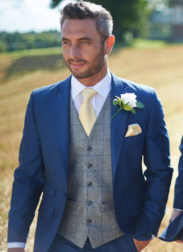 Westbury, Royal Blue lounge suit, stylish, modern and the colour gives it a real pop.